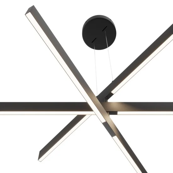 Rippvalgusti Origami, Must - Valgustus Luminance'ilt