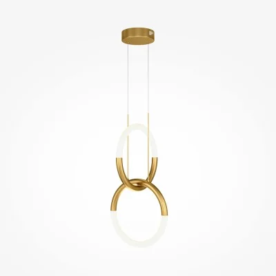 Pendant luminaire Node, Gold, D340 mm H715 mm - Lighting by Luminance