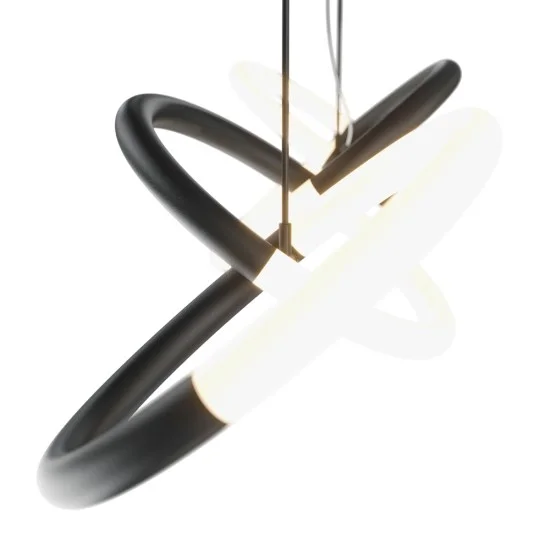 Rippvalgusti Node, Must - Valgustus Luminance'ilt