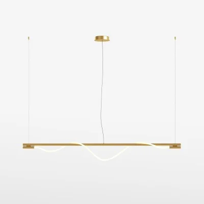Pendant luminaire Tau, Gold - Lighting by Luminance