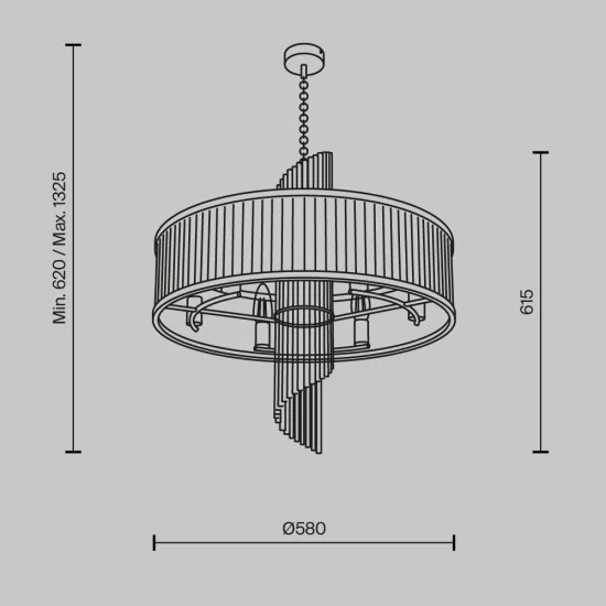 Rippvalgusti Frame, Kuldne - Valgustus Luminance'ilt