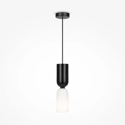 Pendant luminaire Memory, Black, D80 mm H445 mm - Lighting by Luminance