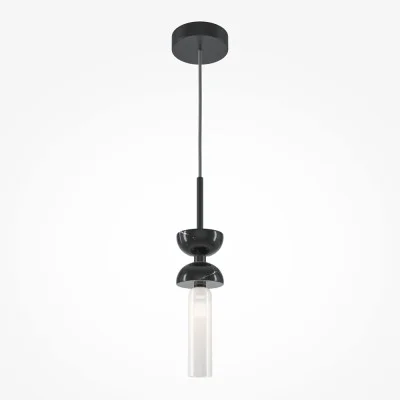 Pendant luminaire Kyoto, Black, D100 mm H465 mm - Lighting by Luminance