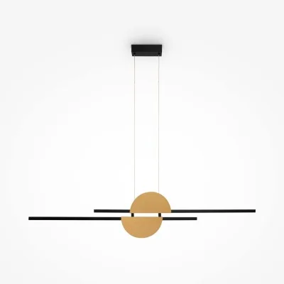 Pendant luminaire Skyline, Black, W18 mm H240 mm - Lighting by Luminance