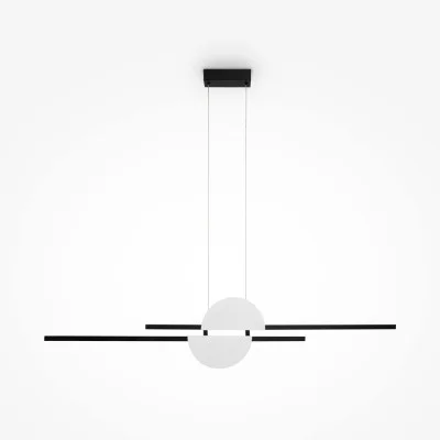 Pendant luminaire Skyline, Black, W18 mm H240 mm - Lighting by Luminance