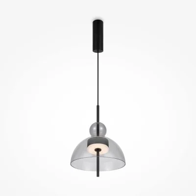 Pendant luminaire Bangkok, Black, D250 mm H595 mm - Lighting by Luminance