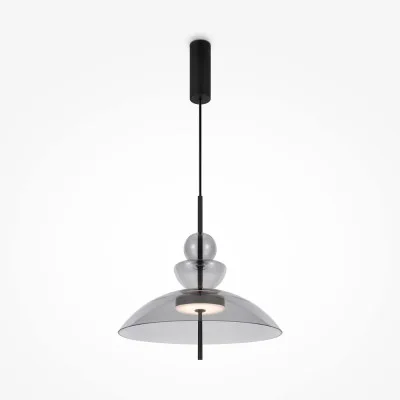Pendant luminaire Bangkok, Black, D400 mm H680 mm - Lighting by Luminance