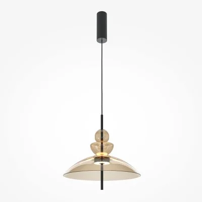 Pendant luminaire Bangkok, Black, D400 mm H680 mm - Lighting by Luminance