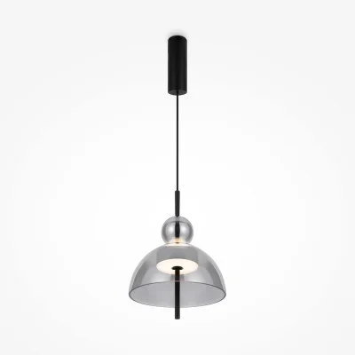 Pendant luminaire Bangkok, Black, D250 mm H595 mm - Lighting by Luminance