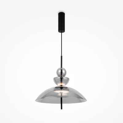 Pendant luminaire Bangkok, Black, D400 mm H680 mm - Lighting by Luminance