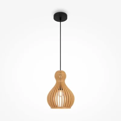 Pendant luminaire Roots, Black, D200 mm H395 mm - Lighting by Luminance