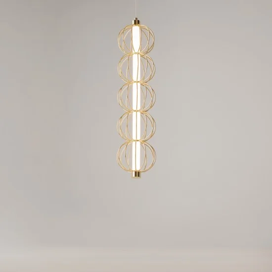 Rippvalgusti Golden Cage, Kuldne - Valgustus Luminance'ilt