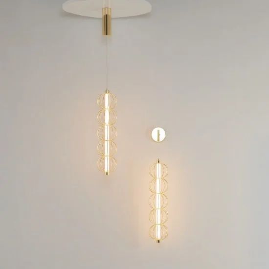 Rippvalgusti Golden Cage, Kuldne - Valgustus Luminance'ilt