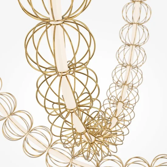 Rippvalgusti Golden Cage, Kuldne, W320 mm H840 mm - Valgustus Luminance'ilt