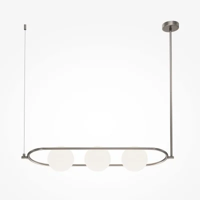 Pendant luminaire Erich, Nickel, D150 mm H25 mm - Lighting by Luminance