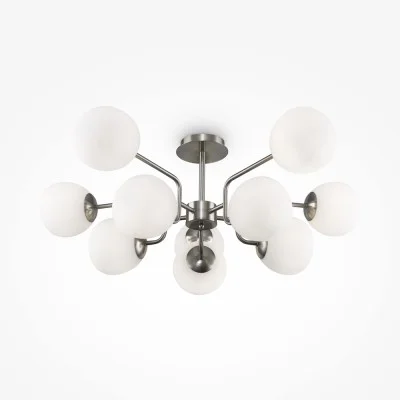 Pendant luminaire Erich, Nickel, D907 mm H25 mm - Lighting by Luminance
