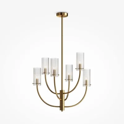 Pendant luminaire Arco, Brass, D610 mm H670 mm - Lighting by Luminance