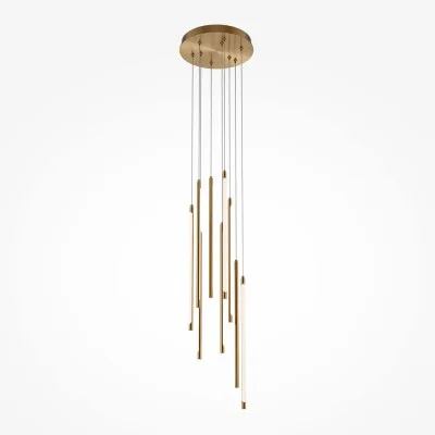Pendant luminaire Light stick, Brass - Lighting by Luminance