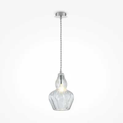 Pendant luminaire Eustoma, Nickel, D160 mm H300 mm - Lighting by Luminance