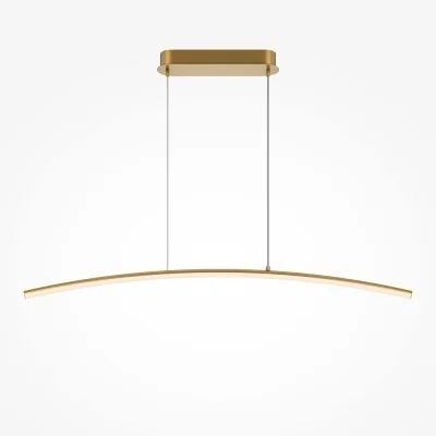 Pendant luminaire Curve, Brass, H257 mm - Lighting by Luminance