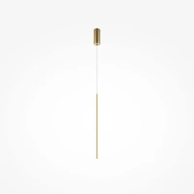 Pendant luminaire Halo, Brass, D17 mm H800 mm - Lighting by Luminance