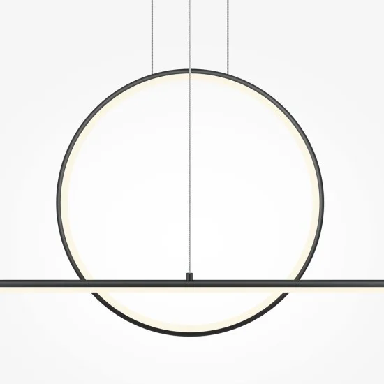 Rippvalgusti Halo, Must, D180 mm H640 mm - Valgustus Luminance'ilt