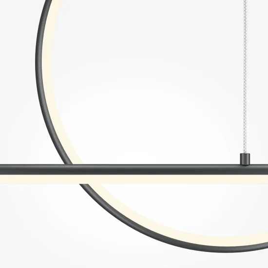 Rippvalgusti Halo, Must, D180 mm H640 mm - Valgustus Luminance'ilt