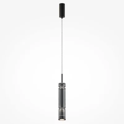Pendant luminaire Ordo, Black, D80 mm H733 mm - Lighting by Luminance