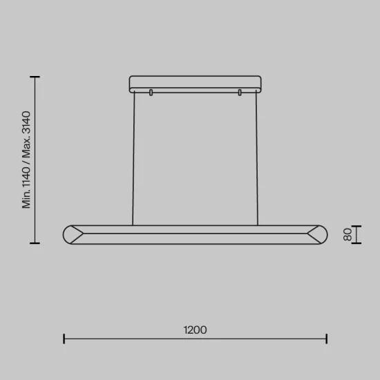 Rippvalgusti Motion, Valge - Valgustus Luminance'ilt