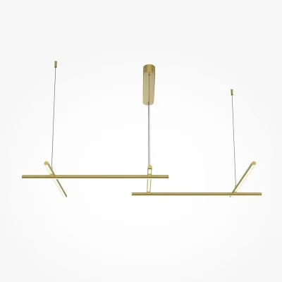 Pendant luminaire Radiance, Gold, W543 mm H1100 mm - Lighting by Luminance