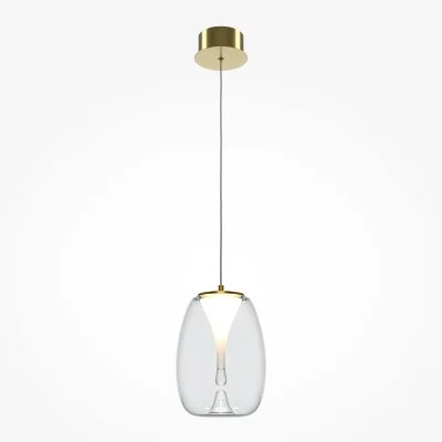 Pendant luminaire Splash, Gold, D200 mm H431 mm - Lighting by Luminance