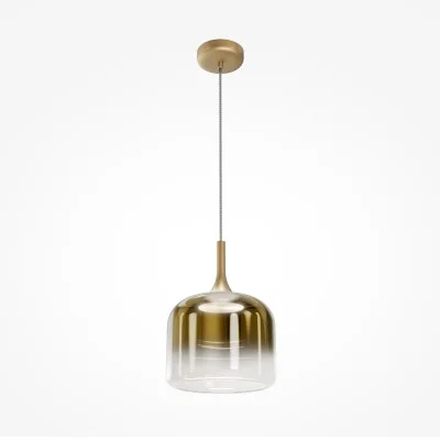 Pendant luminaire Spirito, Gold, D260 mm H495 mm - Lighting by Luminance