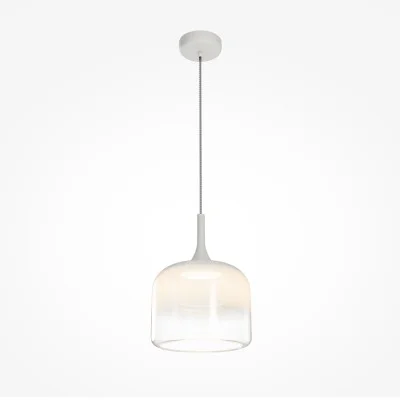 Pendant luminaire Spirito, White, D260 mm H495 mm - Lighting by Luminance