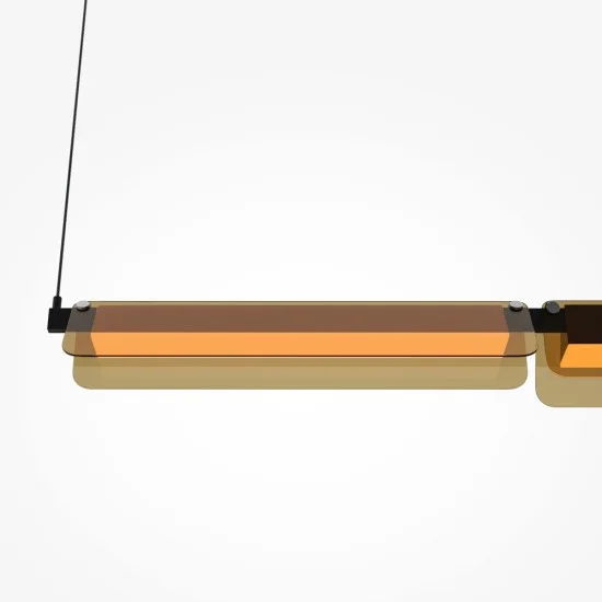 Rippvalgusti Flat, Must, D140 mm H180 mm - Valgustus Luminance'ilt