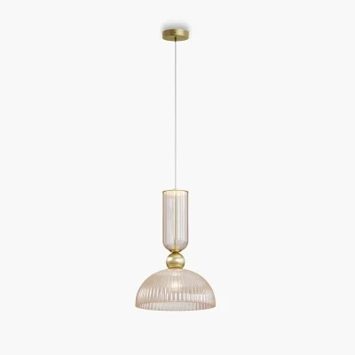 Pendant luminaire Antic, Gold, D300 mm H555 mm - Lighting by Luminance