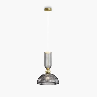 Pendant luminaire Antic, Gold, D300 mm H555 mm - Lighting by Luminance