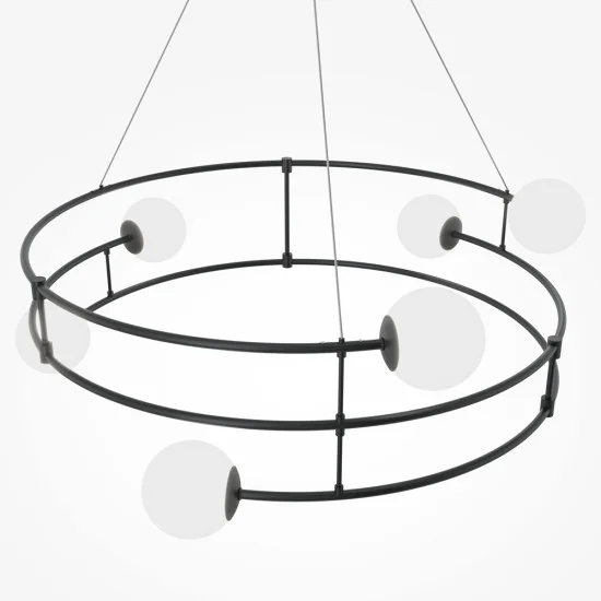 Rippvalgusti Balance, Must - Valgustus Luminance'ilt