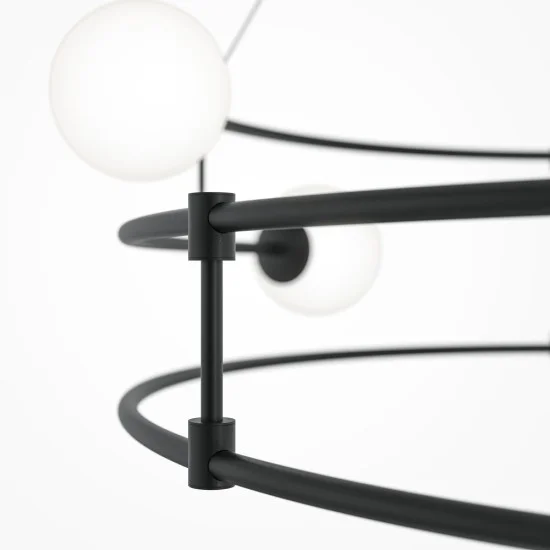Rippvalgusti Balance, Must - Valgustus Luminance'ilt