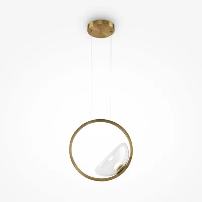 Pendant luminaire Lunare, Brass - Lighting by Luminance