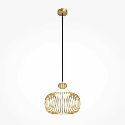 Pendant luminaire Levitation, Brass, D345 mm H430 mm - Lighting by Luminance