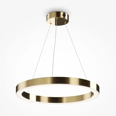 Pendant luminaire Saturno, Brass, D600 mm H190 mm - Lighting by Luminance
