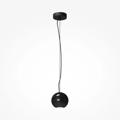 Pendant luminaire Basic Texture, Black, D120 mm H236 mm - Lighting by Luminance
