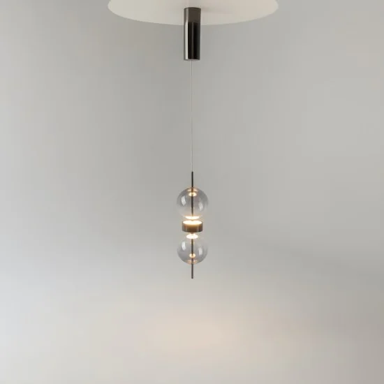 Rippvalgusti Double Moon, Must - Valgustus Luminance'ilt