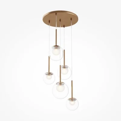 Pendant luminaire Basic form, Gold, D450 mm H641 mm - Lighting by Luminance
