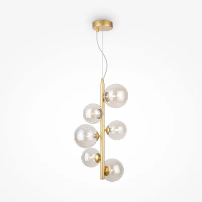 Pendant luminaire Dallas, Gold, D290 mm H625 mm - Lighting by Luminance