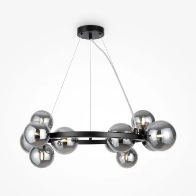 Pendant luminaire Dallas, Black, D670 mm H375 mm - Lighting by Luminance
