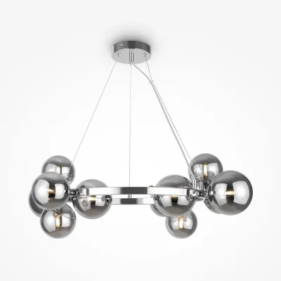 Pendant luminaire Dallas, Chrome, D670 mm H375 mm - Lighting by Luminance