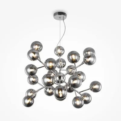 Pendant luminaire Dallas, Chrome, D650 mm H900 mm - Lighting by Luminance