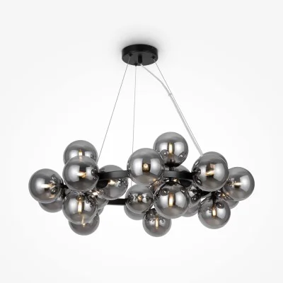 Pendant luminaire Dallas, Black, D690 mm H225 mm - Lighting by Luminance