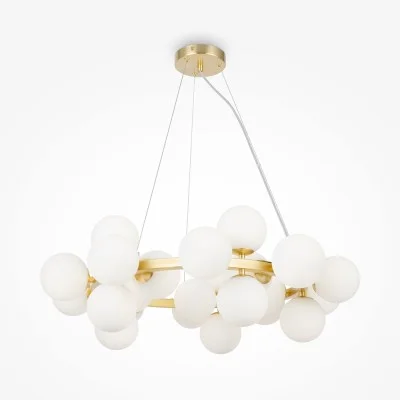 Pendant luminaire Dallas, Gold, D690 mm H225 mm - Lighting by Luminance